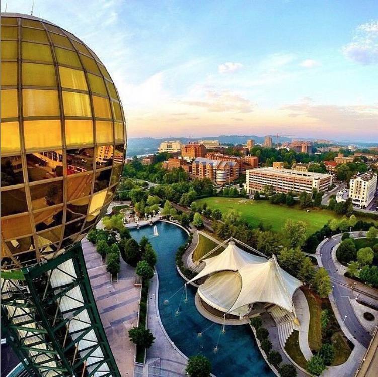 Ariel view of Sunsphere photo by @decross77